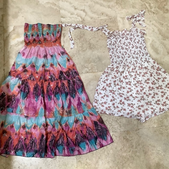 Lot of 2: Altar’d State romper and midi dress in size XS - Picture 1 of 8